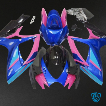 Suzuki GSXR600/750 (2006-2007) Blue & Pink - Custom ABS Fairing Kit
