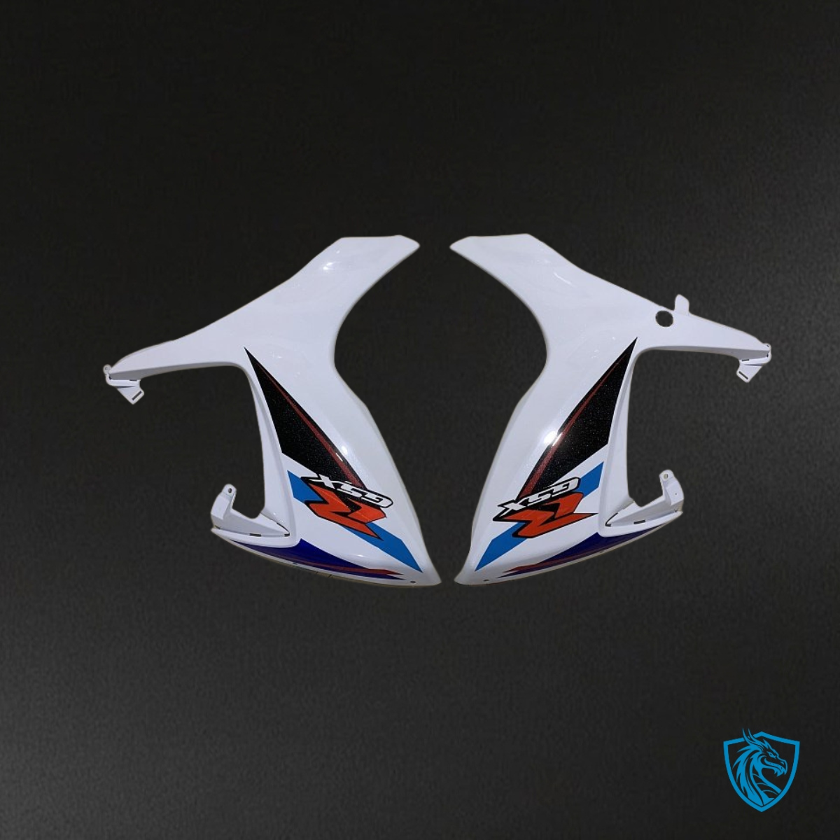 Suzuki GSXR600/750 (2006-2007) Blue & White - Custom ABS Fairing Kit