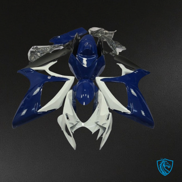 Suzuki GSXR600/750 (2006-2007) Blue & White Fairings Kit - Aftermarket ABS Bodywork