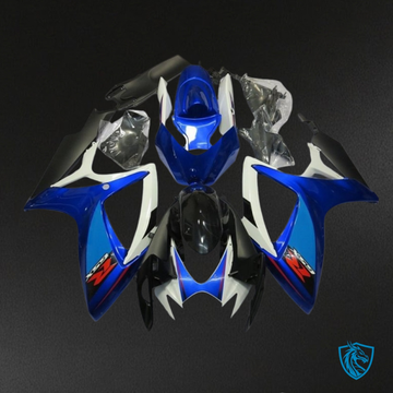 Suzuki GSXR600/750 (2006-2007) Gloss Blue, Black & White ABS Bodywork - Fairings Kit