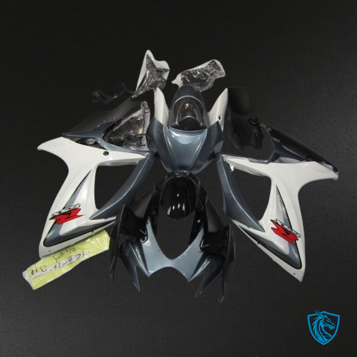 Suzuki GSXR600/750 (2006-2007) Gray, Black & White Fairings Kit | ABS Bodywork