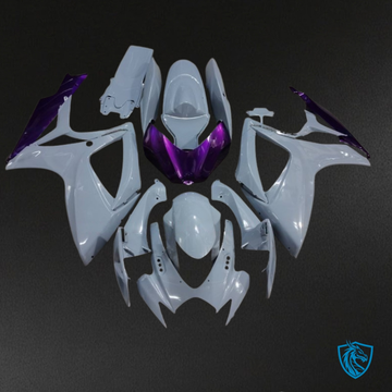 Suzuki GSXR600/750 (2006-2007) Gray & purple Fairings Kit | ABS Bodywork