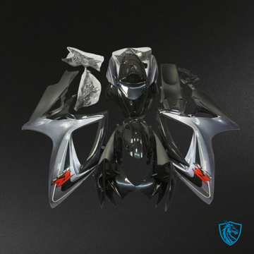 Suzuki GSXR600/750 (2006-2007) Silver & Black - MERGEment Motorcycle Fairings Kit