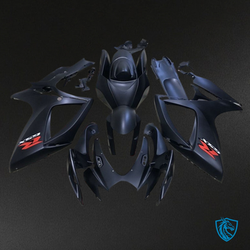 Suzuki GSXR600/750 (2006-2007) Matte Black - Custom ABS Fairing Kit