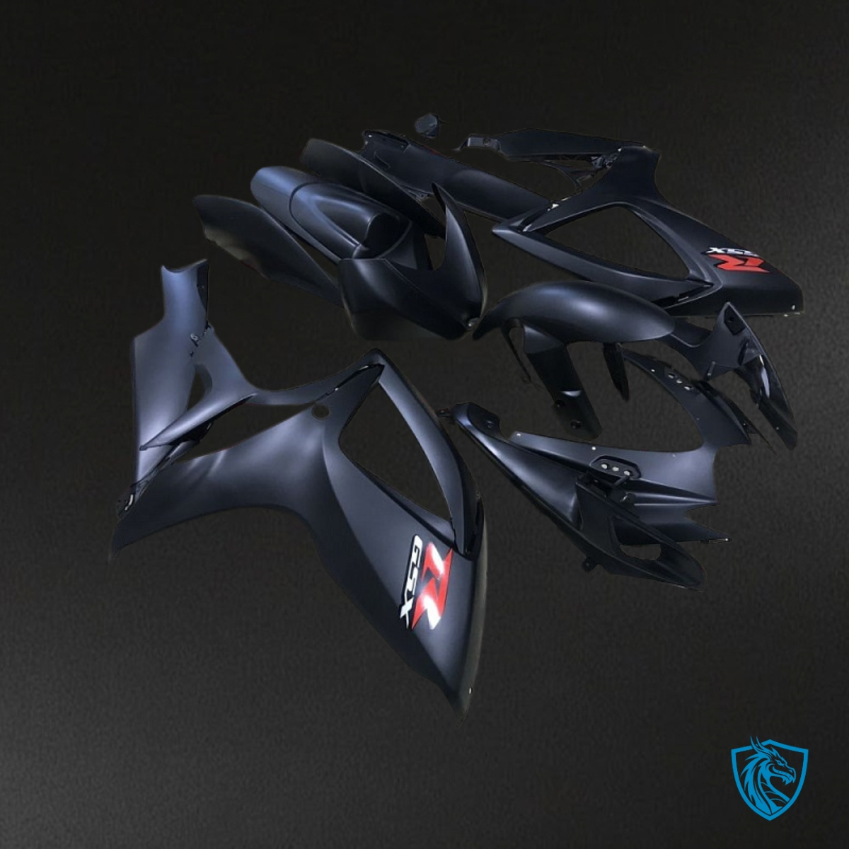 Suzuki GSXR600/750 (2006-2007) Matte Black - Custom ABS Fairing Kit