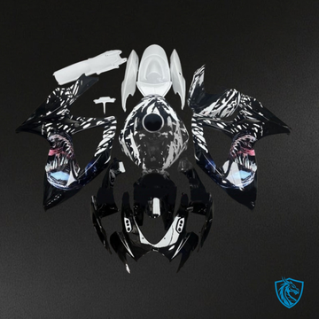 Suzuki GSXR600/750 (2006-2007) Black & White Venom - Custom ABS Fairing Kit