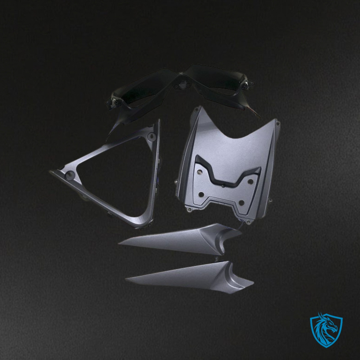 Suzuki GSXR600/750 (2008-2010) Black & Gray - Custom ABS Fairing Kit