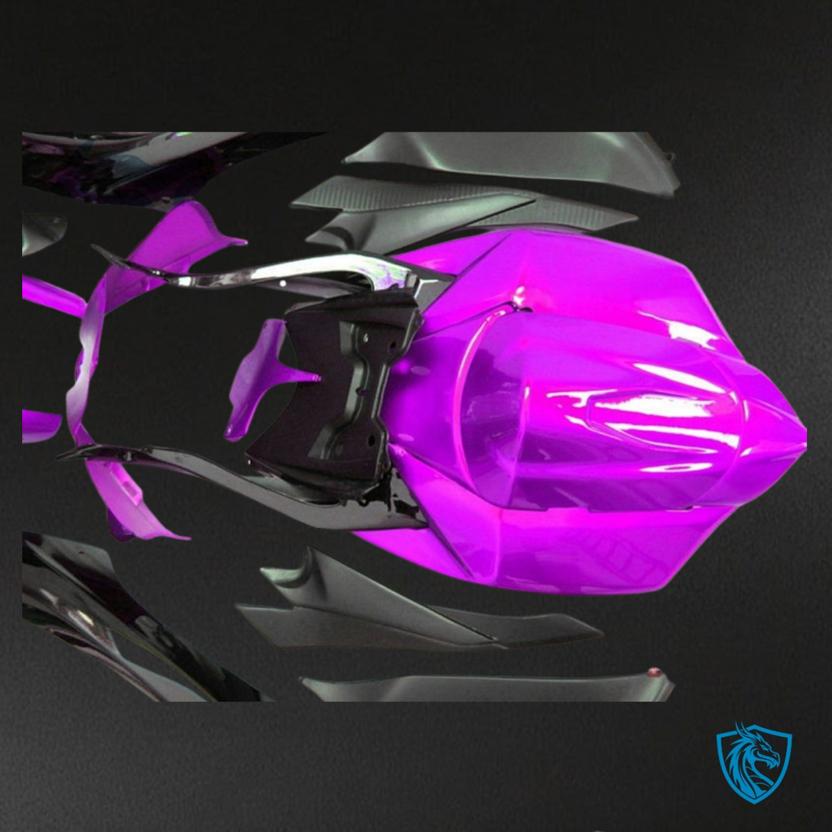 Suzuki GSXR600/750 (2008-2010) Vibrant Purple & Black - MERGEment Motorcycle Fairings Kit