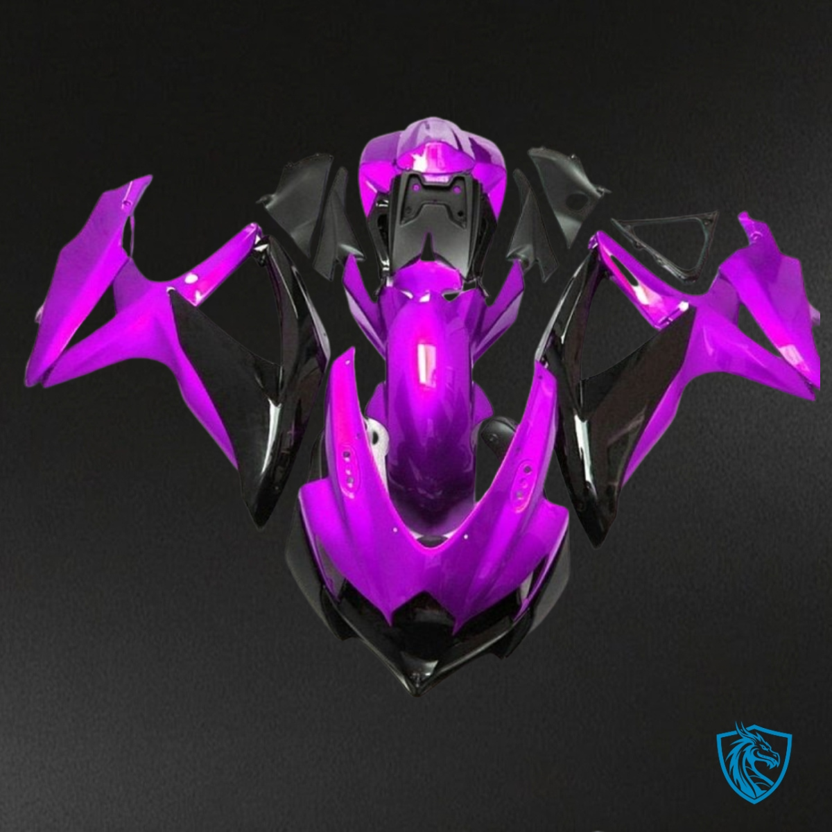 Suzuki GSXR600/750 (2008-2010) Vibrant Purple & Black - MERGEment Motorcycle Fairings Kit