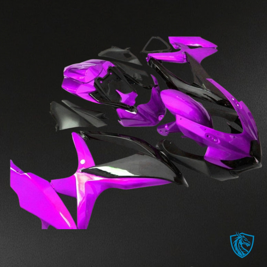 Suzuki GSXR600/750 (2008-2010) Vibrant Purple & Black - MERGEment Motorcycle Fairings Kit