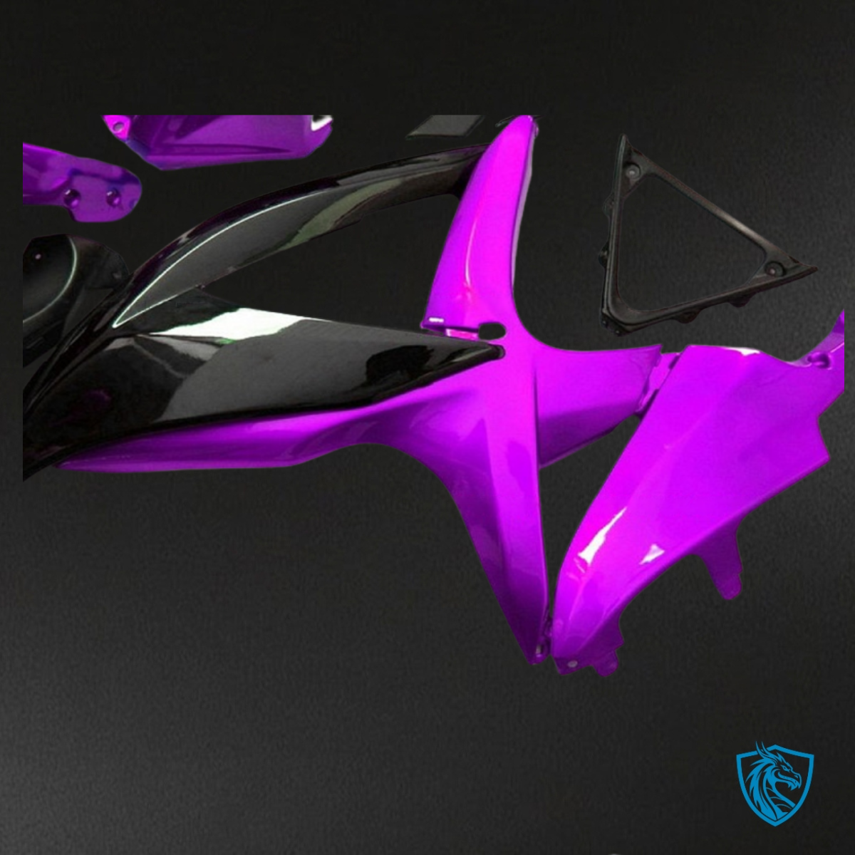Suzuki GSXR600/750 (2008-2010) Vibrant Purple & Black - MERGEment Motorcycle Fairings Kit