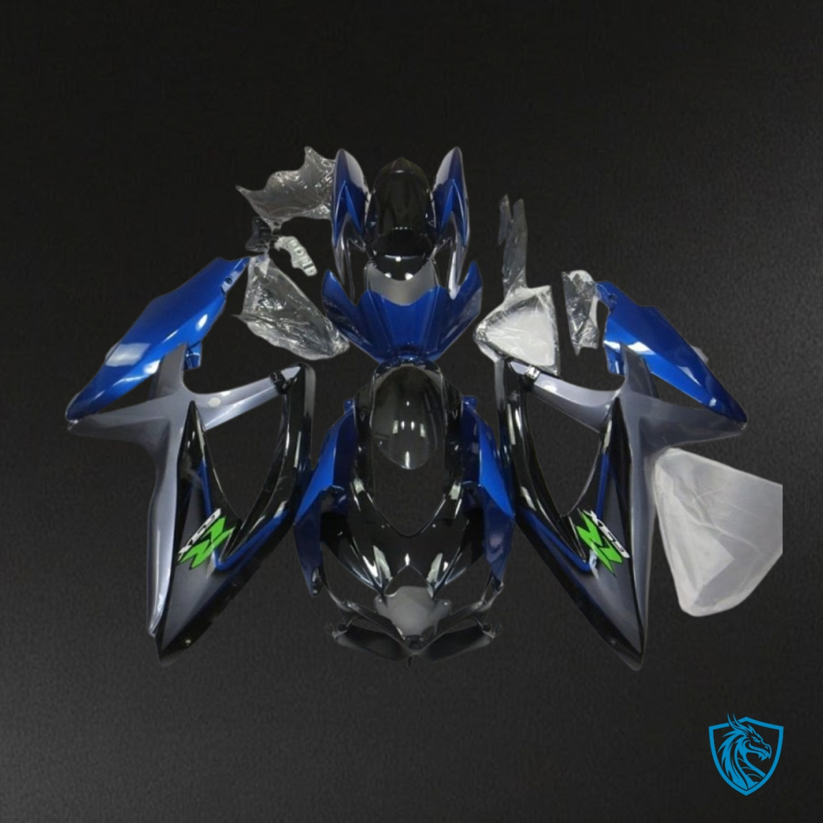 Suzuki GSXR600/750 (2008-2010) Blue & Black - Custom ABS Fairing Kit