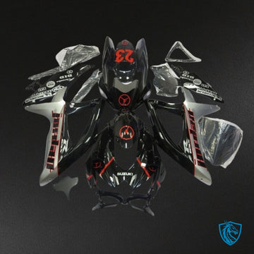 Suzuki GSXR600/750 (2008-2010) Gray & Black - MERGEment Motorcycle Fairings Kit