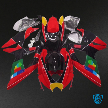 Suzuki GSXR600/750 (2008-2010) Red, Black & Green Fairings Kit | ABS Bodywork