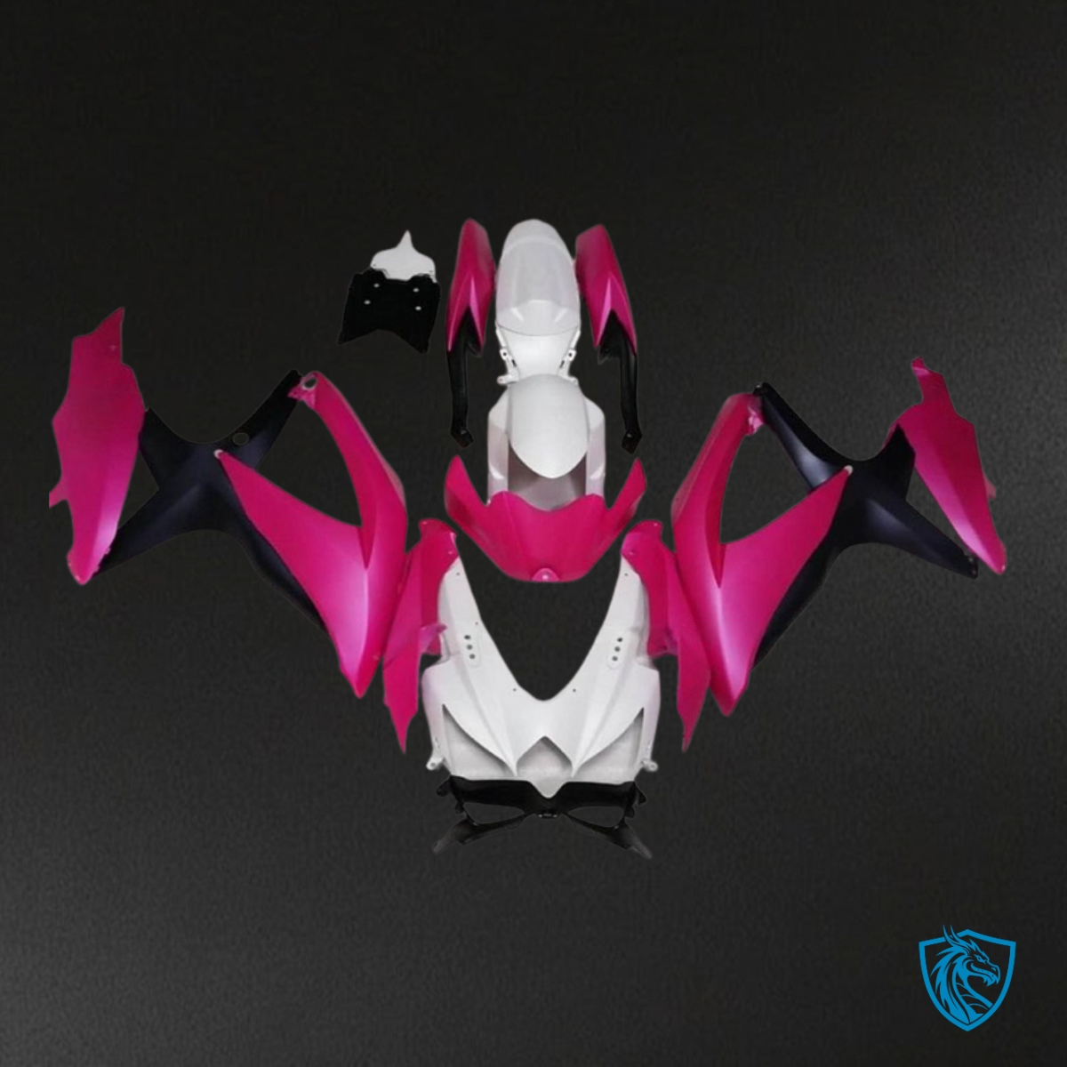 Suzuki GSXR600/750 (2008-2010) White & Pink Fairing Kit | ABS Bodywork