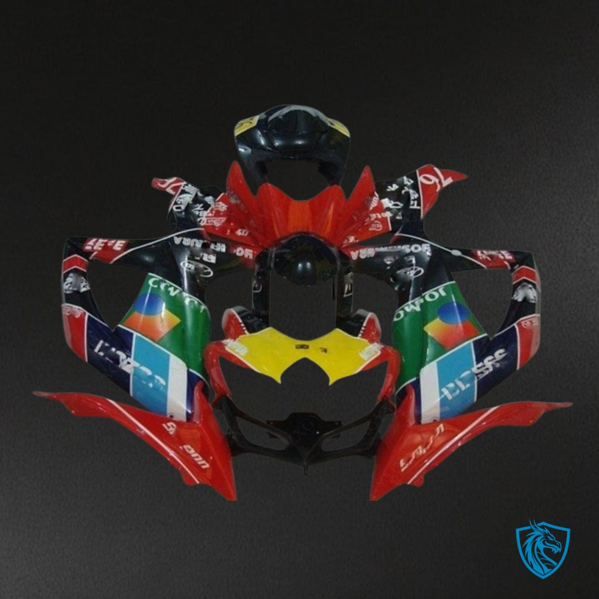 Suzuki GSXR600/750 (2008-2010) Red & Black Fairing Kit - Aftermarket ABS Bodywork