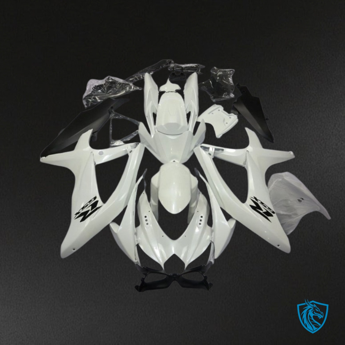 Suzuki GSXR600/750 (2008-2010) White - MERGEment Motorcycle Fairings Kit