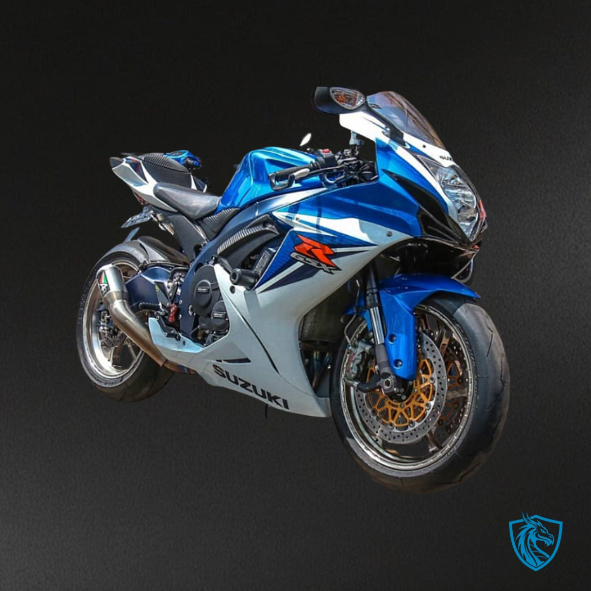 Suzuki GSXR600/750 (2008-2010) White & Blue - Custom ABS Fairing Kit