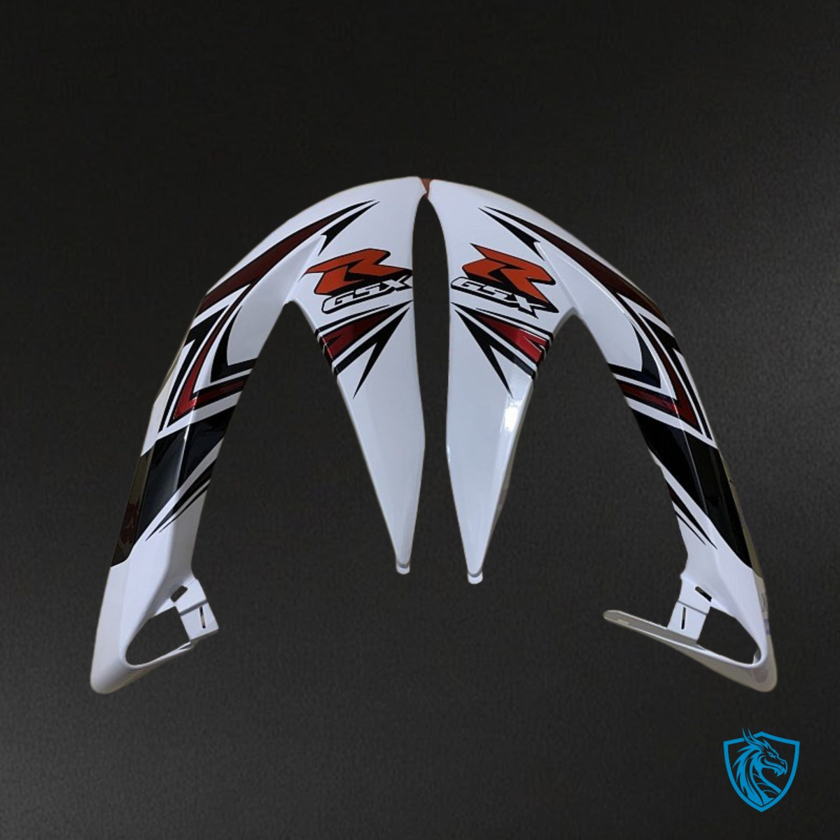 Suzuki GSXR600/750 (2008-2010) White & Red Fairing Kit - Aftermarket ABS Bodywork