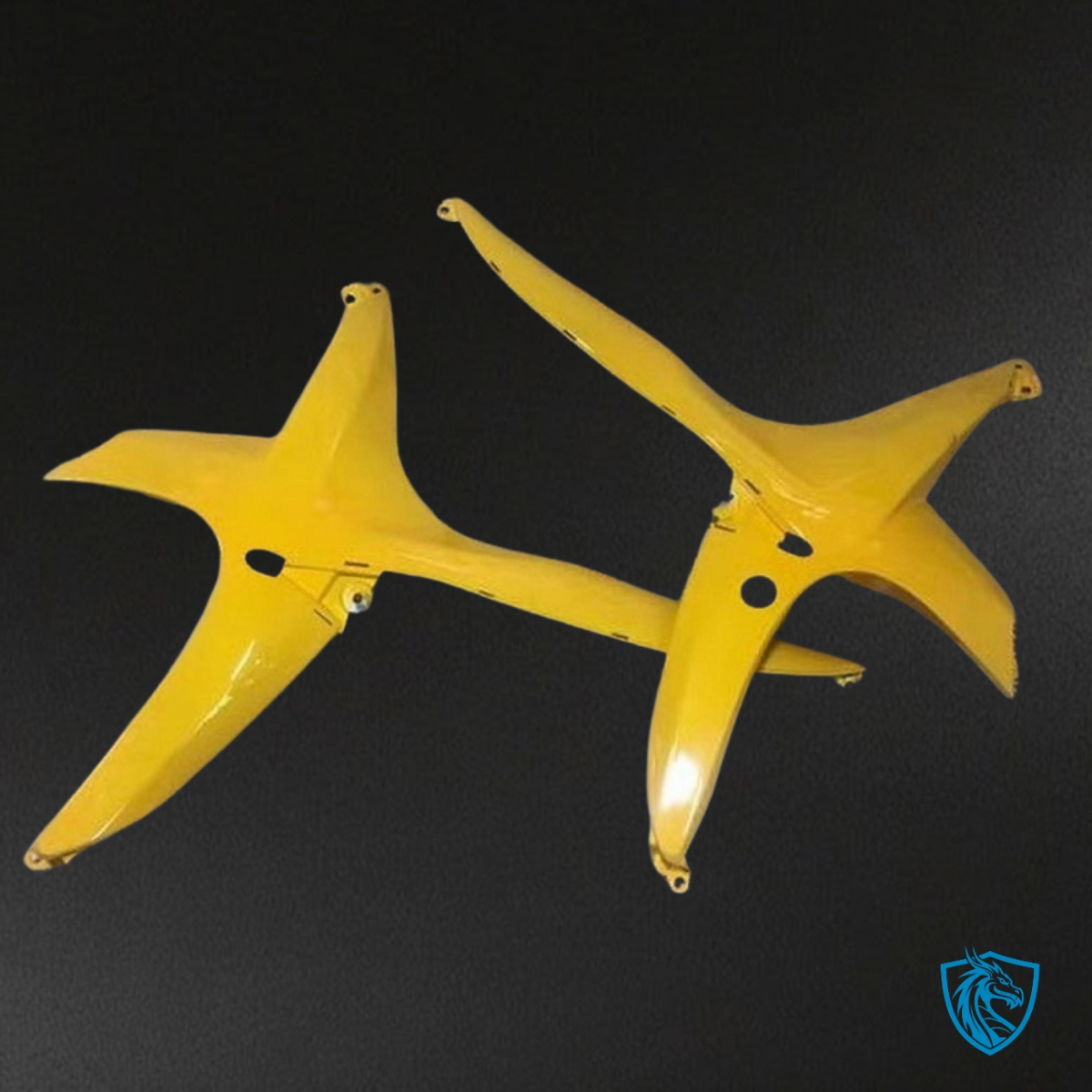 Suzuki GSXR600/750 (2008-2010) Yellow & Black Fairing Kit - Aftermarket ABS Bodywork