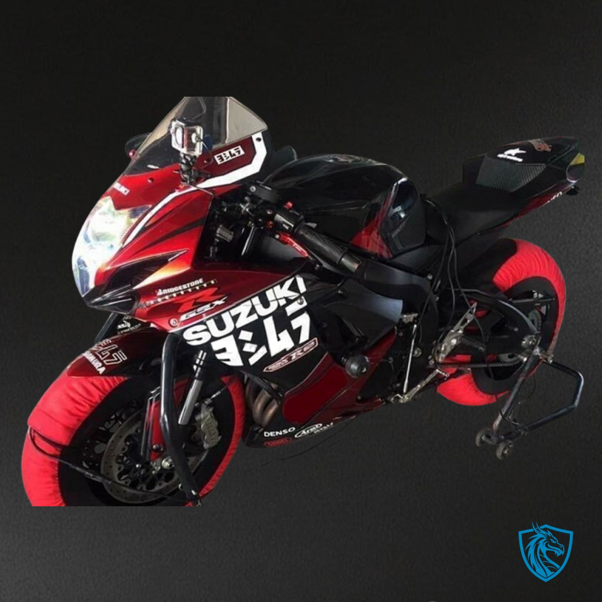 Suzuki GSXR600/750 (2011-2019) Black & Gloss Red Fairings Kit | ABS Bodywork
