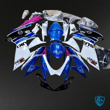 Suzuki GSXR600/750 (2011-2019) Blue, Black & White Fairing Kit - Aftermarket ABS Bodywork