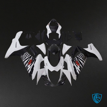 Suzuki GSXR600/750 (2011-2019) Black & Gloss White Fairing Kit - Aftermarket ABS Bodywork