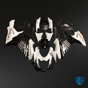 Suzuki GSXR600/750 (2011-2019) Black & Gloss White Fairings Kit | ABS Bodywork