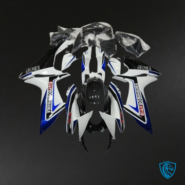 Suzuki GSXR600/750 (2011-2019) Blue, Black & White - MERGEment Motorcycle Fairings Kit