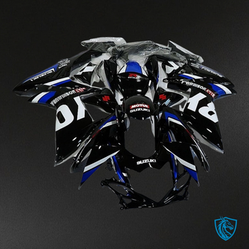 Suzuki GSXR600/750 (2011-2019) Black, Blue & White Fairing Kit - Aftermarket ABS Bodywork