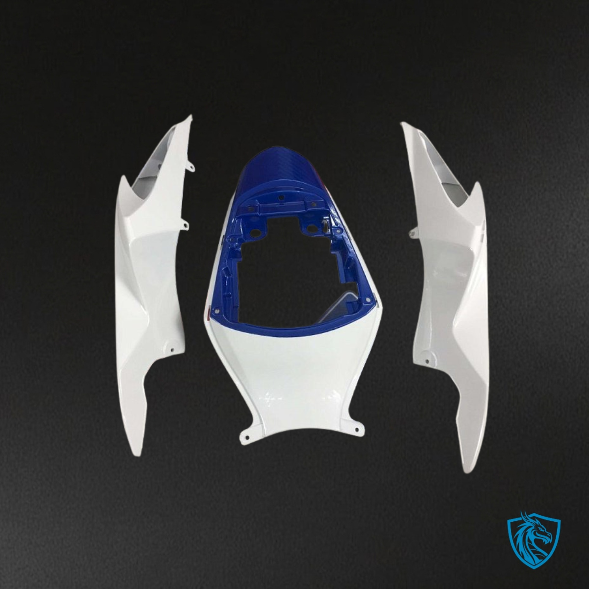 Suzuki GSXR600/750 (2011-2019) White & Blue - MERGEment Motorcycle Fairings Kit