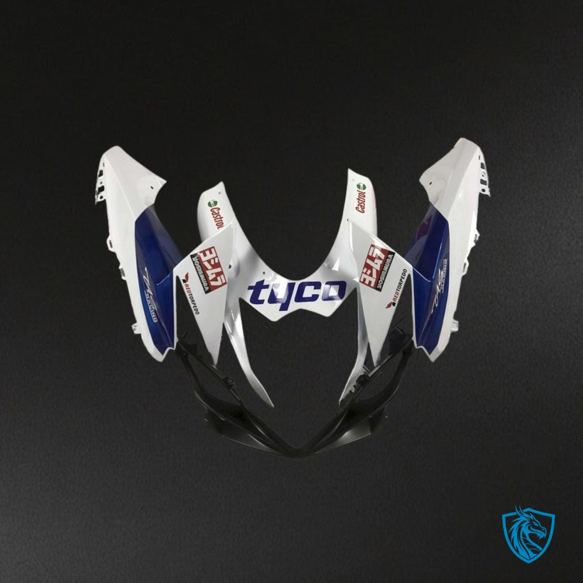 Suzuki GSXR600/750 (2011-2019) White & Blue - MERGEment Motorcycle Fairings Kit
