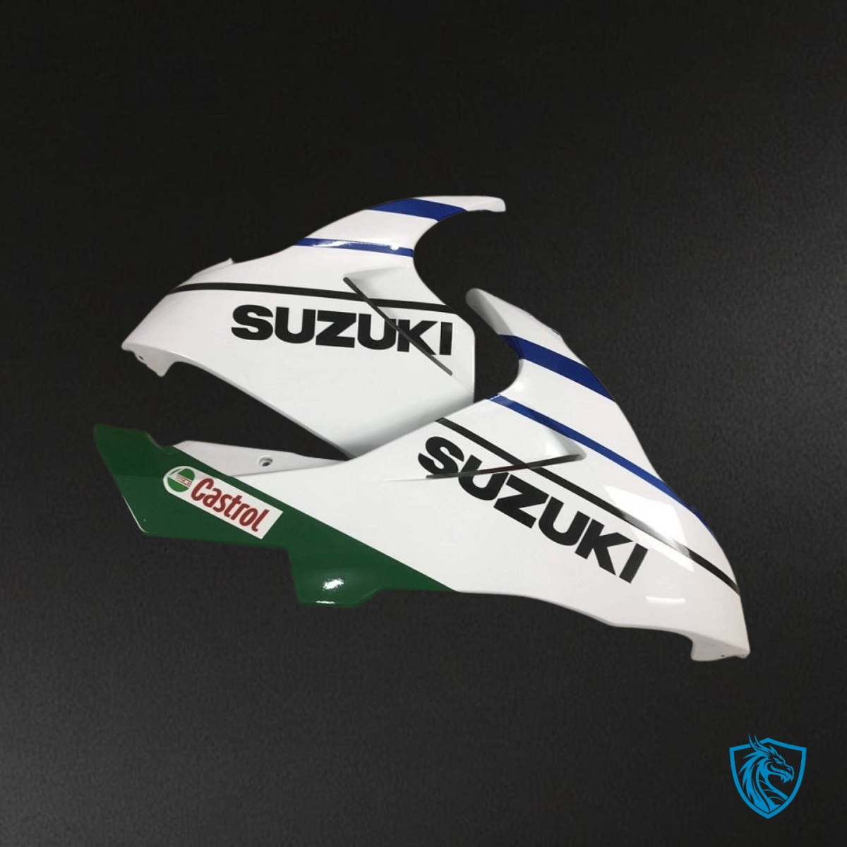 Suzuki GSXR600/750 (2011-2019) White & Blue - MERGEment Motorcycle Fairings Kit