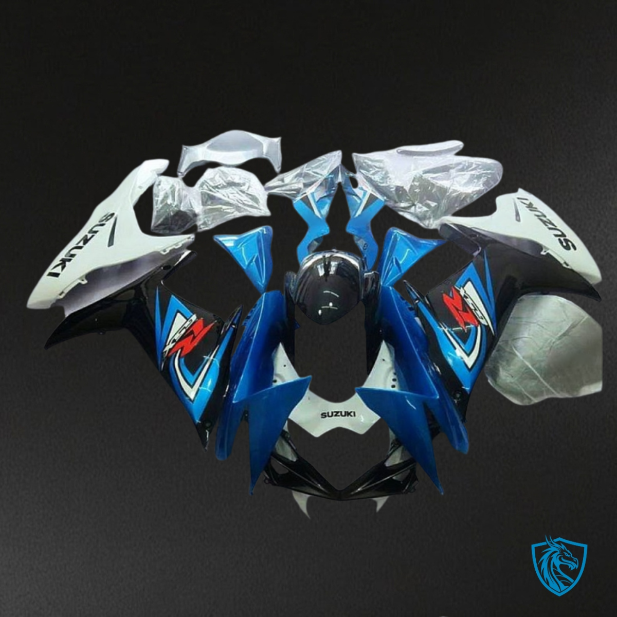 Suzuki GSXR600/750 (2011-2019) Blue & White Fairings Kit | ABS Bodywork