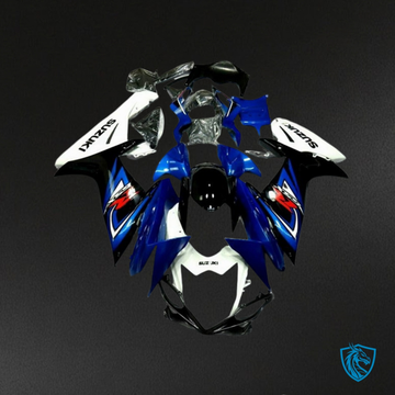 Suzuki GSXR600/750 (2011-2019) Blue & White Fairings Kit | ABS Bodywork