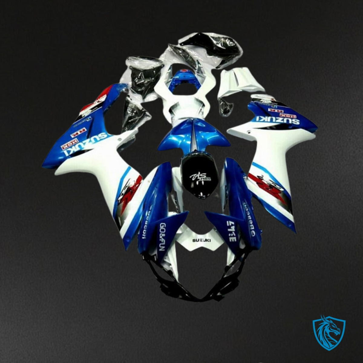 Suzuki GSXR600/750 (2011-2019) Blue & White - MERGEment Motorcycle Fairings Kit