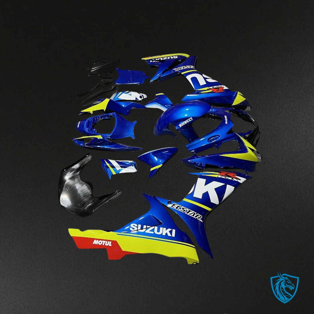 Suzuki GSXR600/750 (2011-2019) Blue & Yellow - Custom ABS Fairing Kit