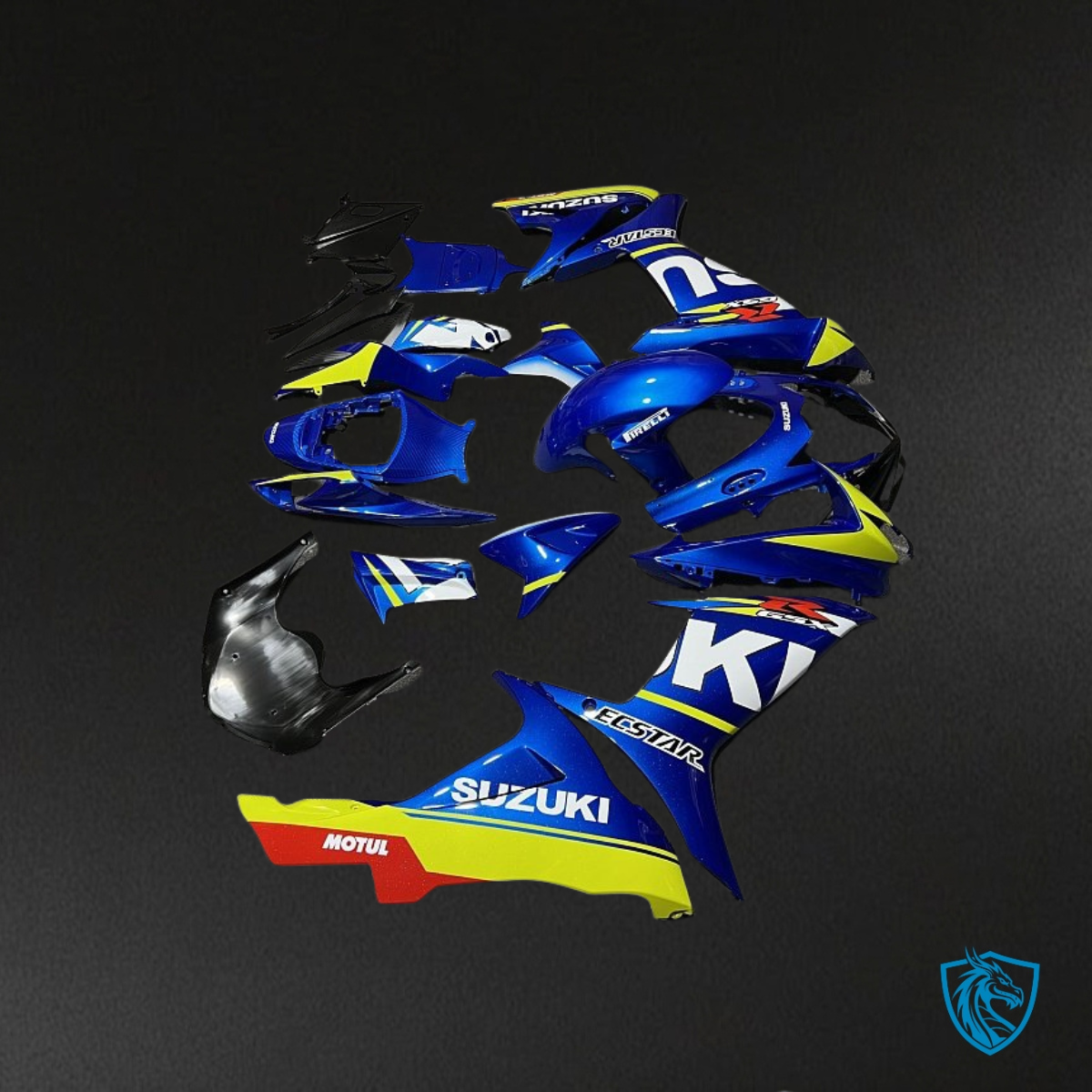 Suzuki GSXR600/750 (2011-2019) Blue & Yellow - Custom ABS Fairing Kit