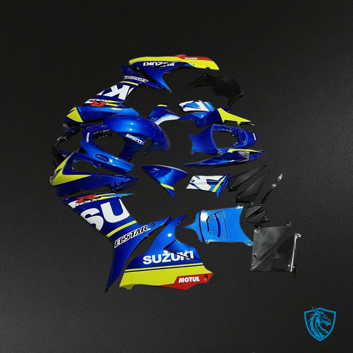 Suzuki GSXR600/750 (2011-2019) Blue & Yellow - Custom ABS Fairing Kit