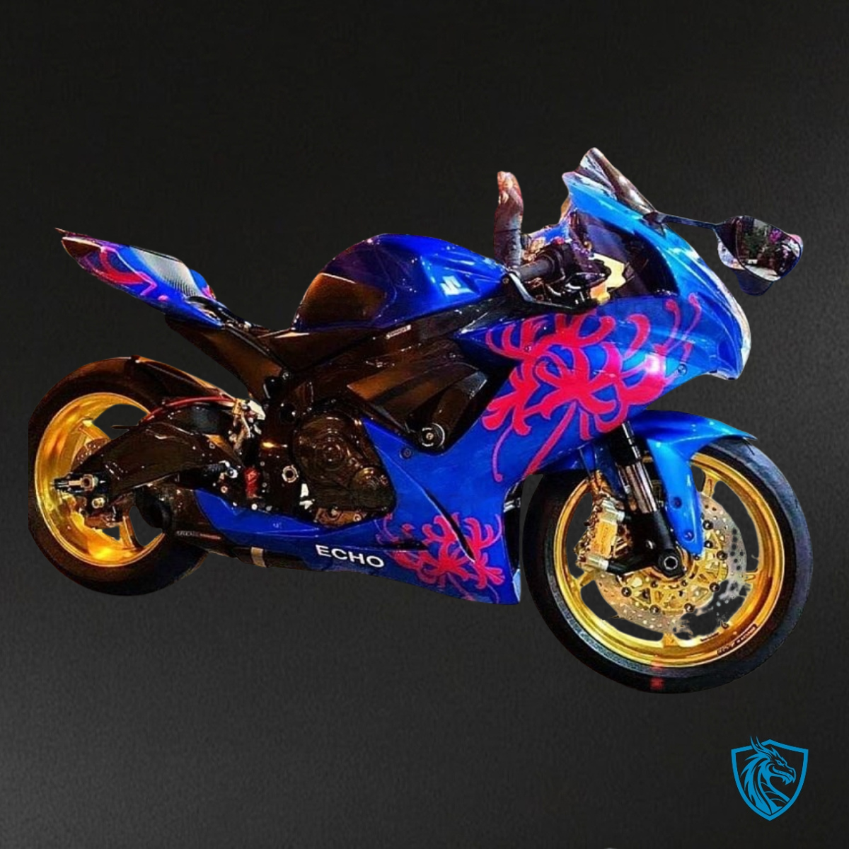 Suzuki GSXR600/750 (2011-2019) Blue & Red print Fairings Kit | ABS Bodywork