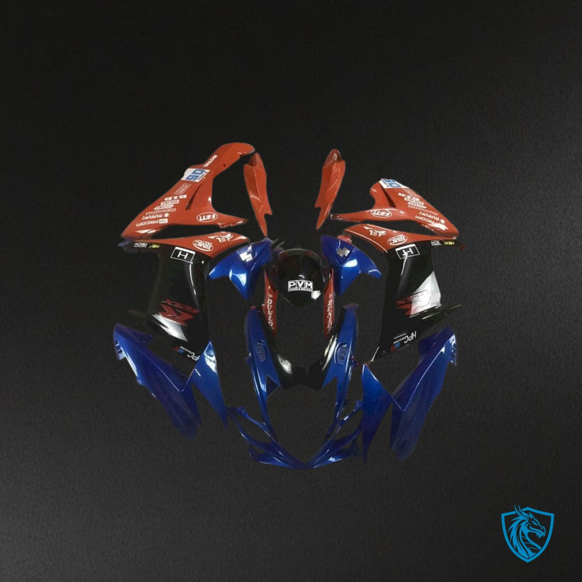 Suzuki GSXR600/750 (2011-2019) Blue, Red & Black Fairings Kit | ABS Bodywork