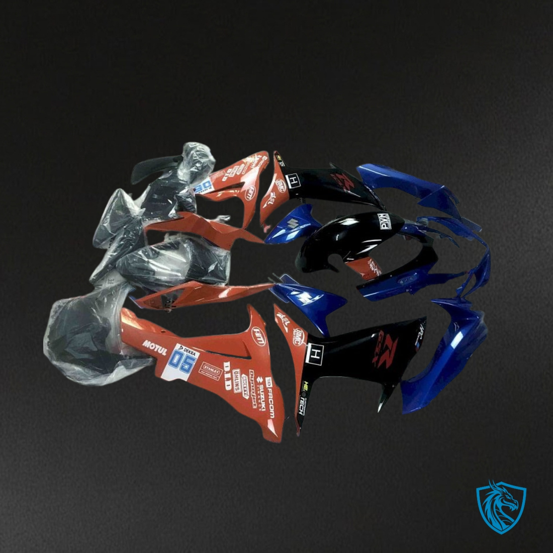 Suzuki GSXR600/750 (2011-2019) Blue, Red & Black Fairings Kit | ABS Bodywork