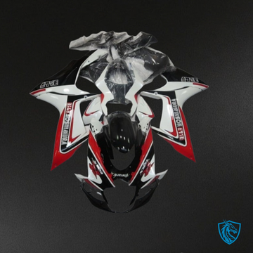 Suzuki GSXR600/750 (2011-2019) White, Red & Black Fairings Kit | ABS Bodywork