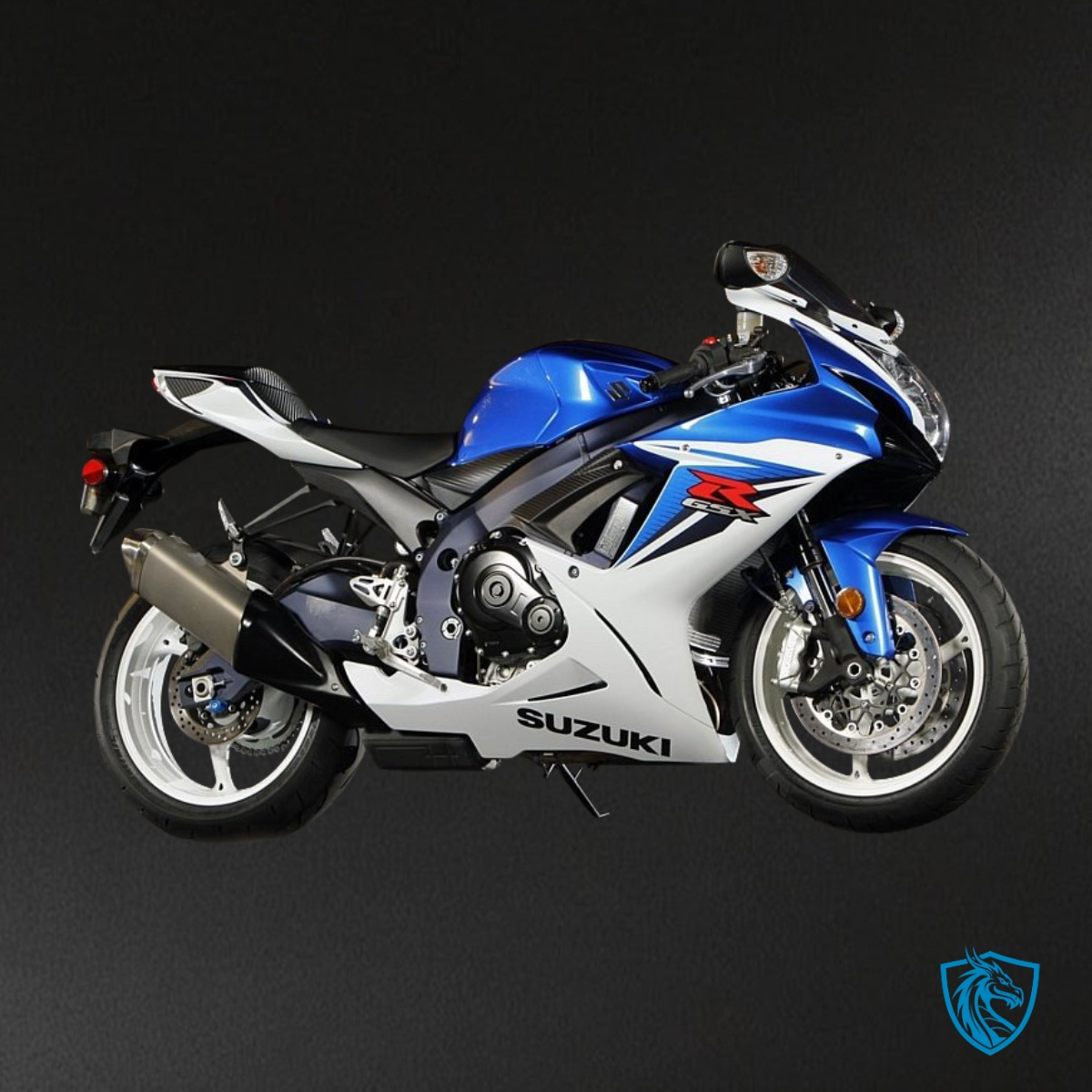 Suzuki GSXR600/750 (2011-2019) White & Blue Logo - MERGEment Motorcycle Fairings Kit