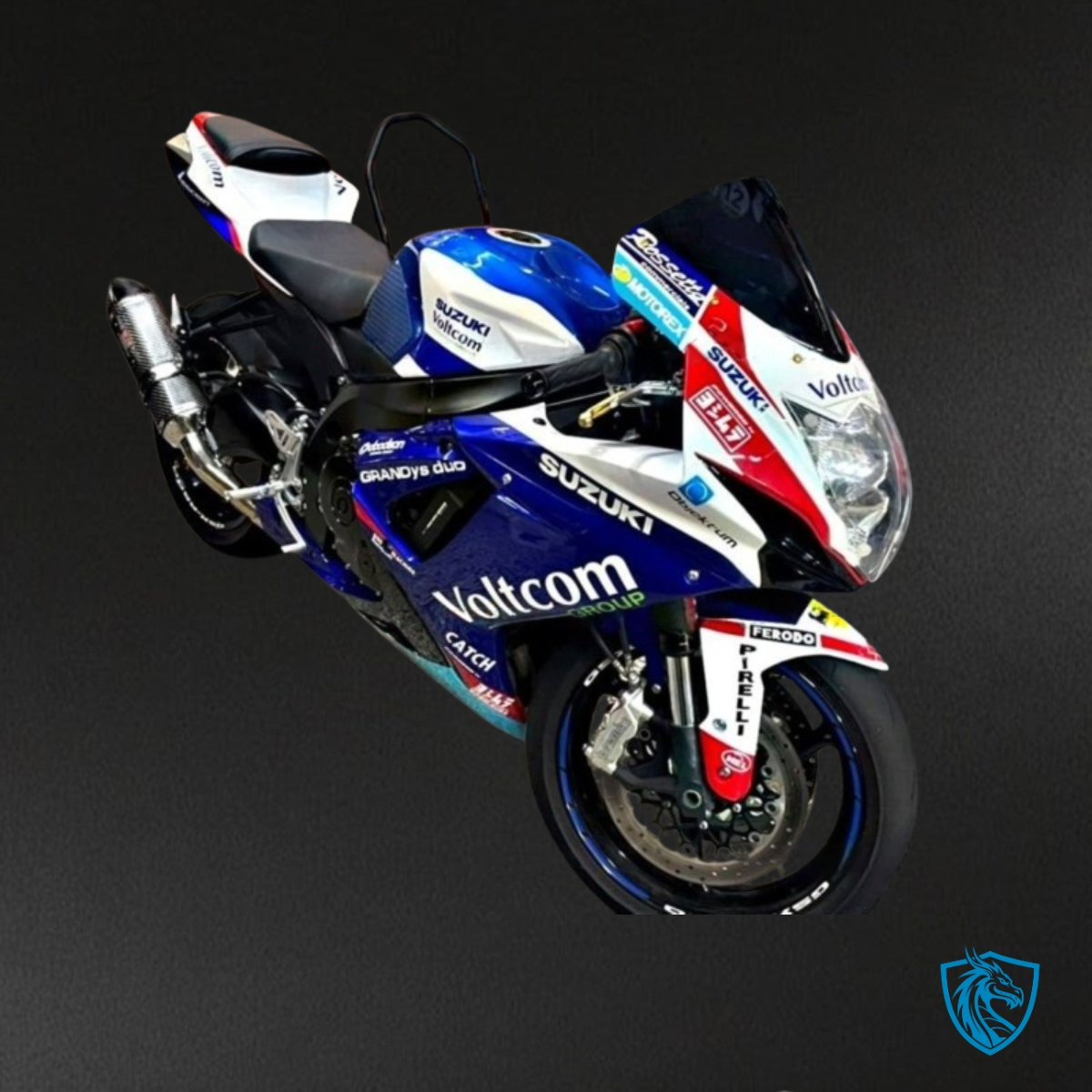 Suzuki GSXR600/750 (2011-2019) Blue & White Fairing Kit - Aftermarket ABS Bodywork