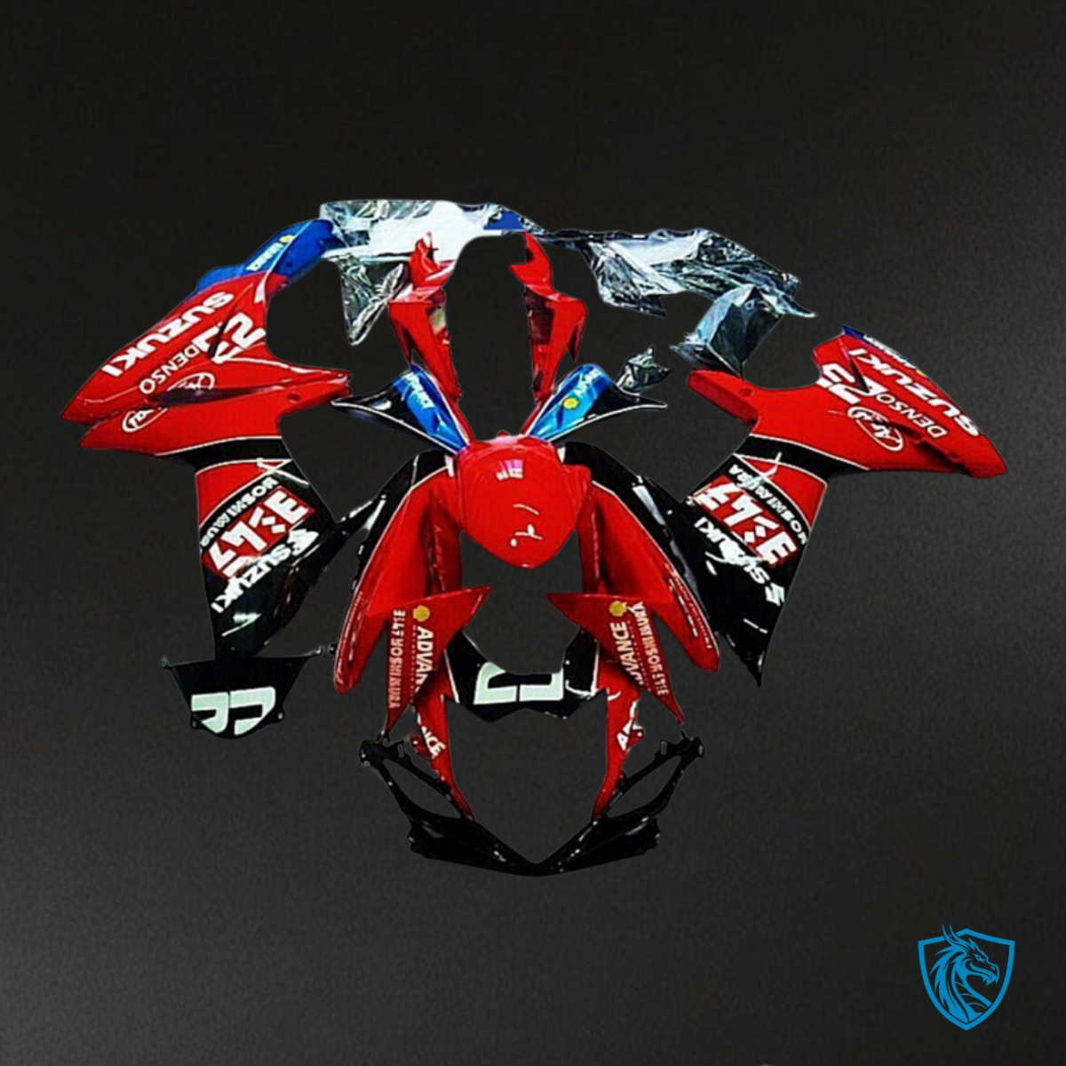 Suzuki GSXR600/750 (2011-2019) Glossy Red - MERGEment Motorcycle Fairings Kit