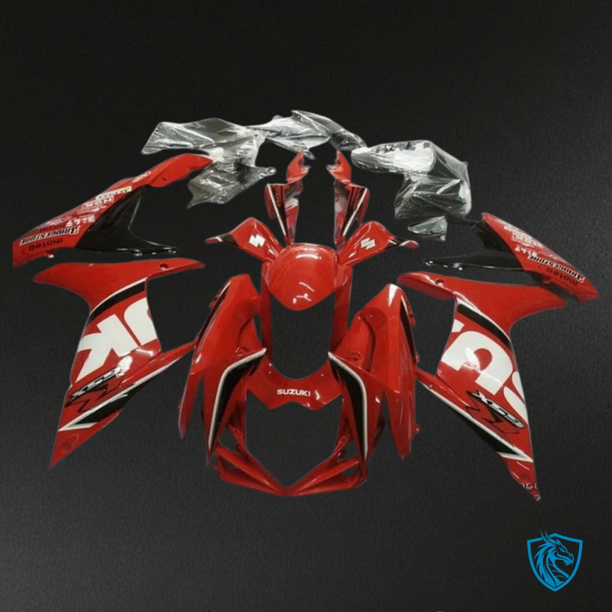 Suzuki GSXR600/750 (2011-2019) Glossy Red Fairing Kit - Aftermarket ABS Bodywork