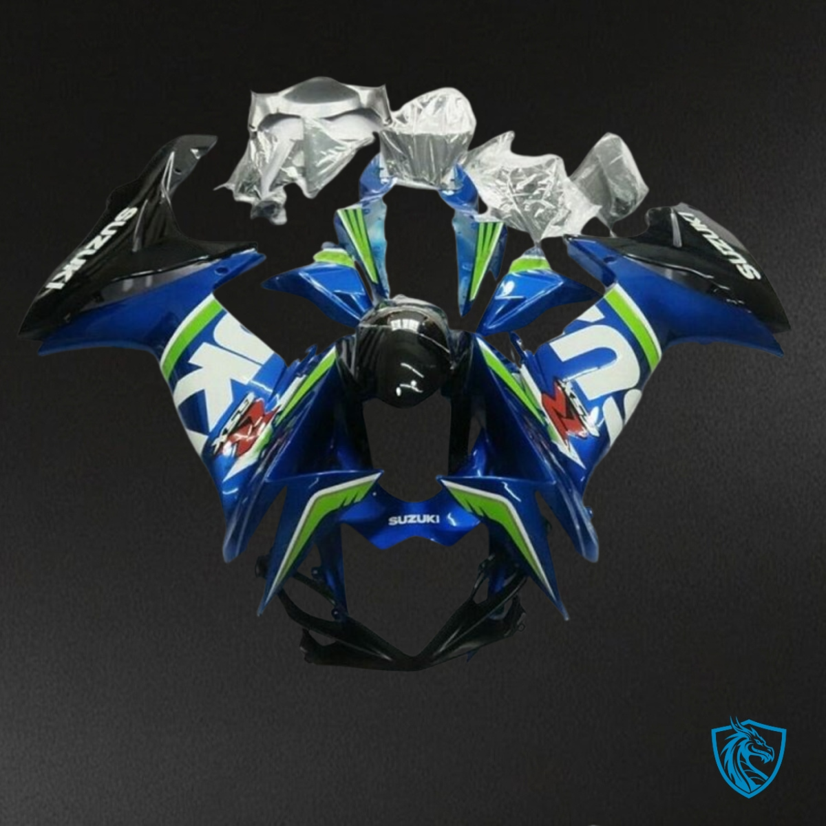 Suzuki GSXR600/750 (2011-2019) Gloss Blue & White Fairings Kit | ABS Bodywork