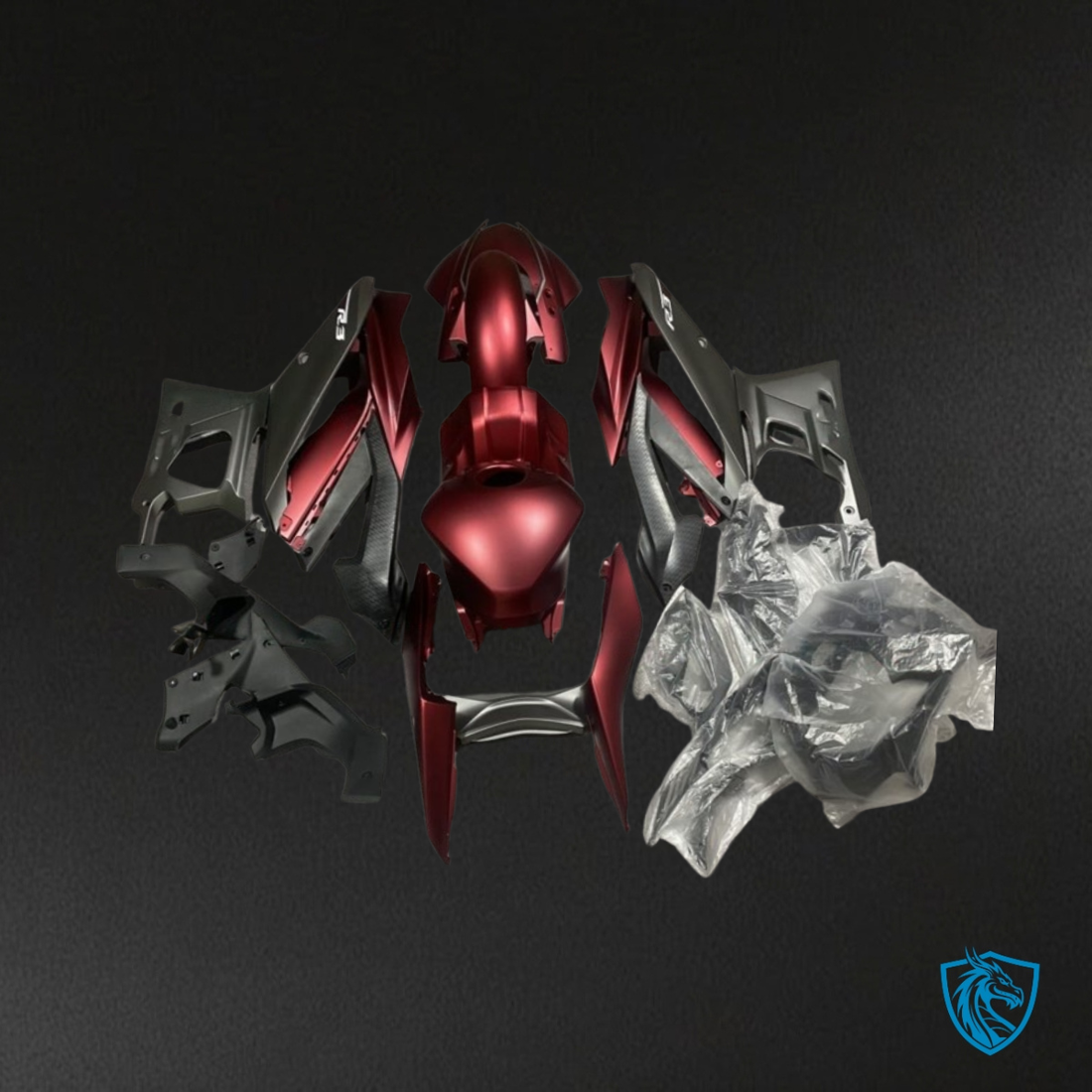 Yamaha YZF R3R25 (2019-2020) Red & Gray ABS Bodywork - Fairings Kit