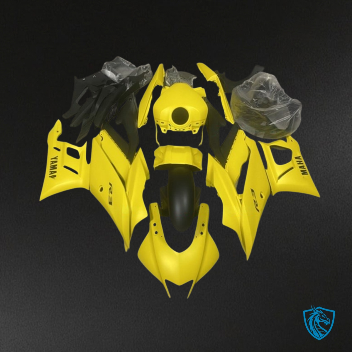 Yamaha YZF R3R25 (2019-2020) Matte yellow - Replacement Motorcycle Fairings Kit